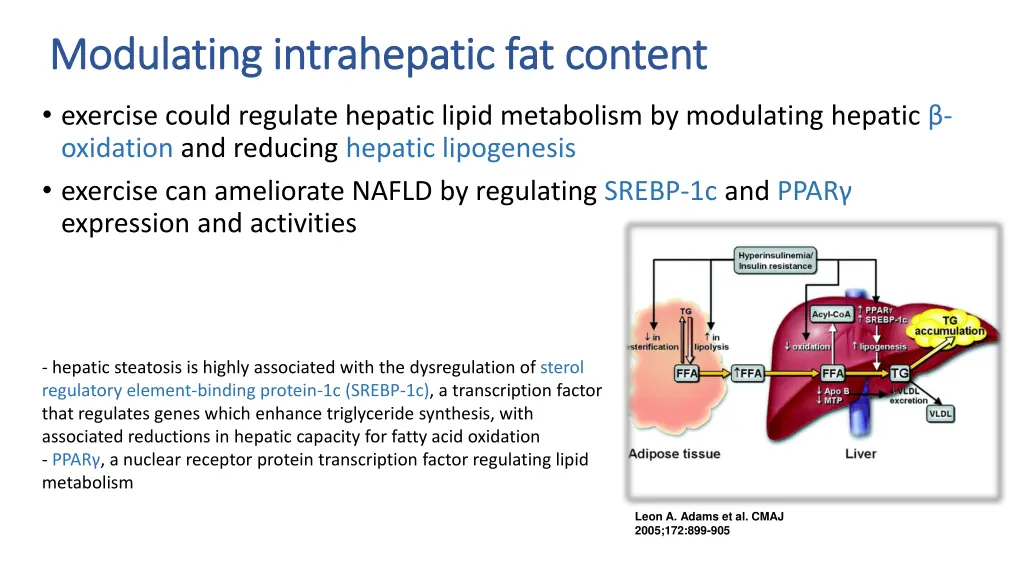 modulating intrahepatic fat content modulating