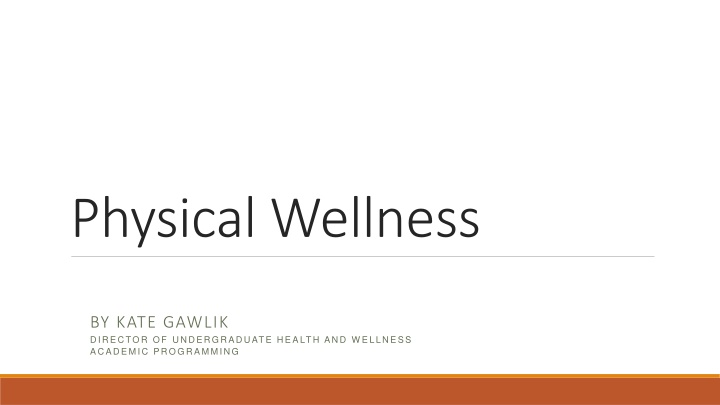 physical wellness