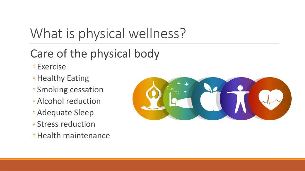 what is physical wellness care of the physical