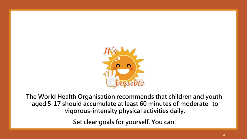 the world health organisation recommends that