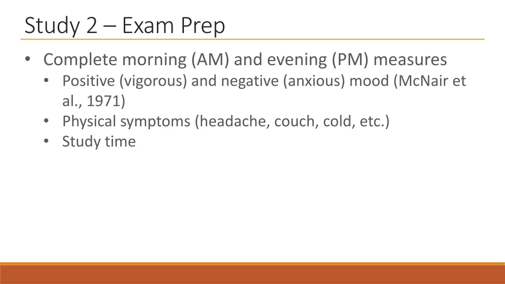 study 2 exam prep complete morning am and evening