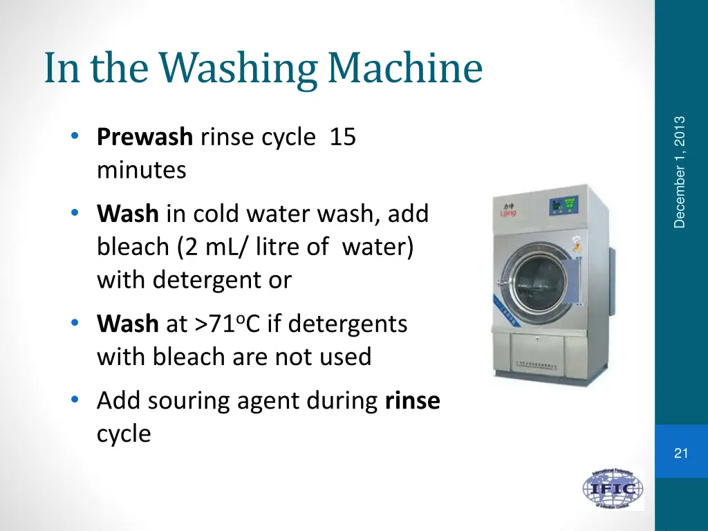 in the washing machine