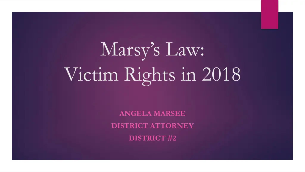 marsy s law victim rights in 2018