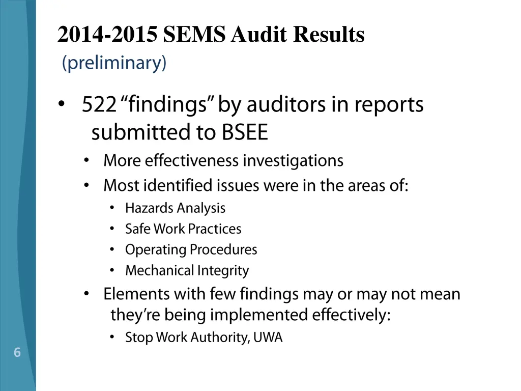 2014 2015 sems audit results 1