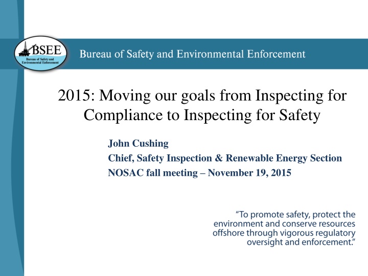 2015 moving our goals from inspecting