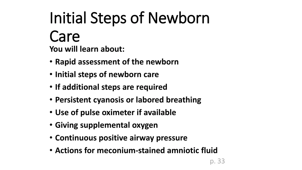 initial steps of newborn initial steps of newborn