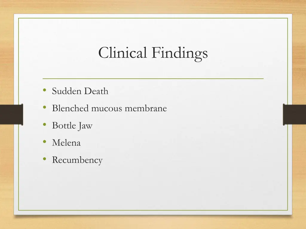 clinical findings