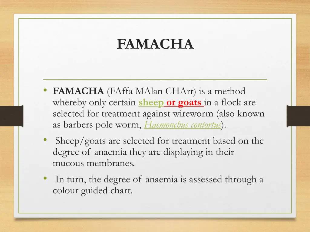 famacha