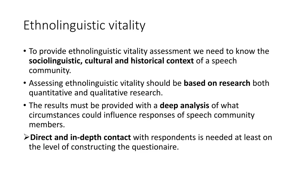 ethnolinguistic vitality 1