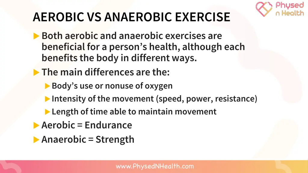 aerobic vs anaerobic exercise both aerobic