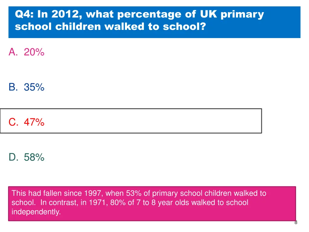 q4 in 2012 what percentage of uk primary school 1