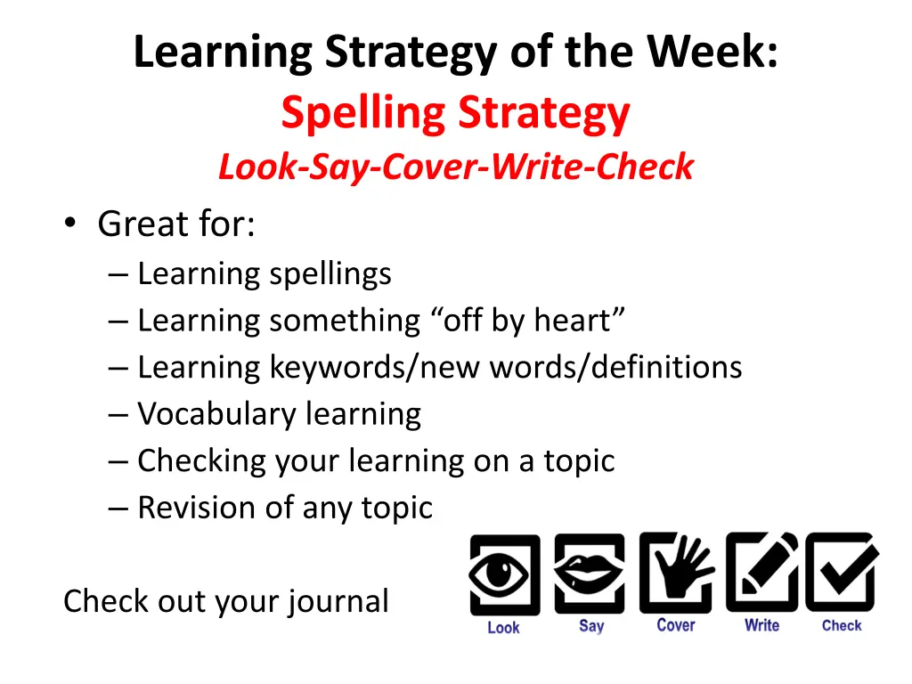 learning strategy of the week spelling strategy 3