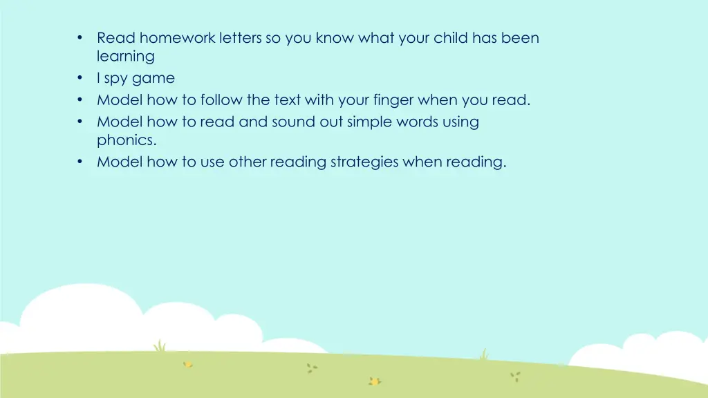 read homework letters so you know what your child