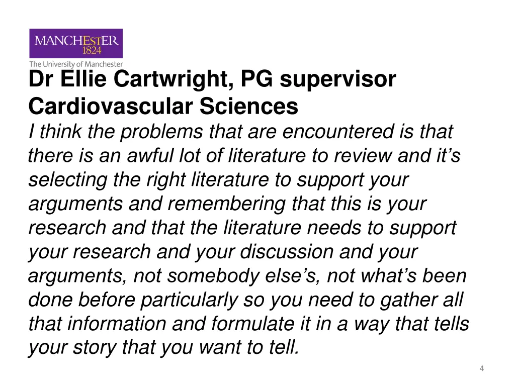 dr ellie cartwright pg supervisor cardiovascular