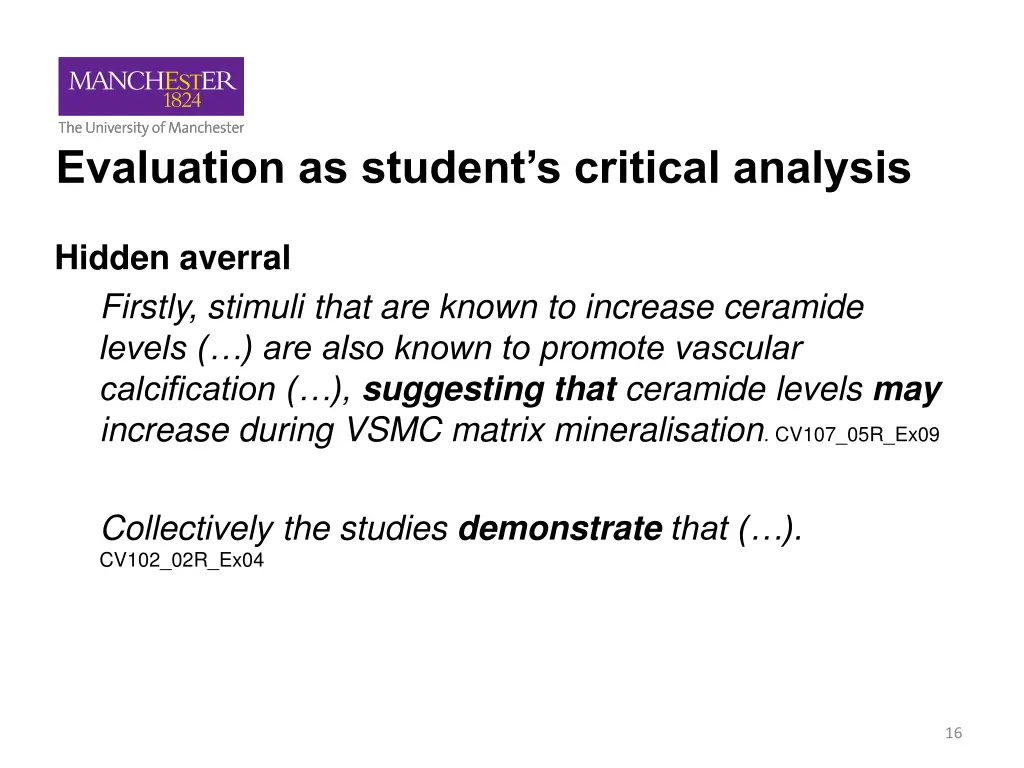 evaluation as student s critical analysis