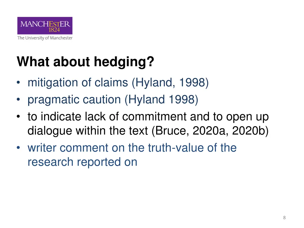 what about hedging mitigation of claims hyland