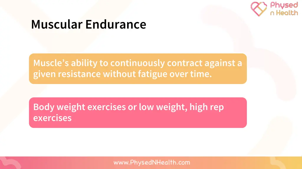 muscular endurance