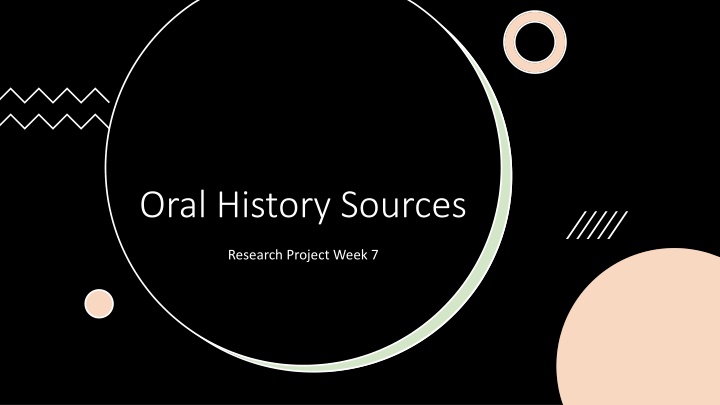 oral history sources