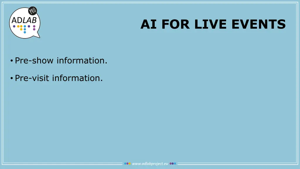 ai for live events