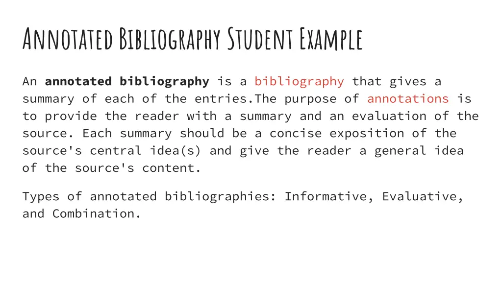 annotated bibliography student example 1