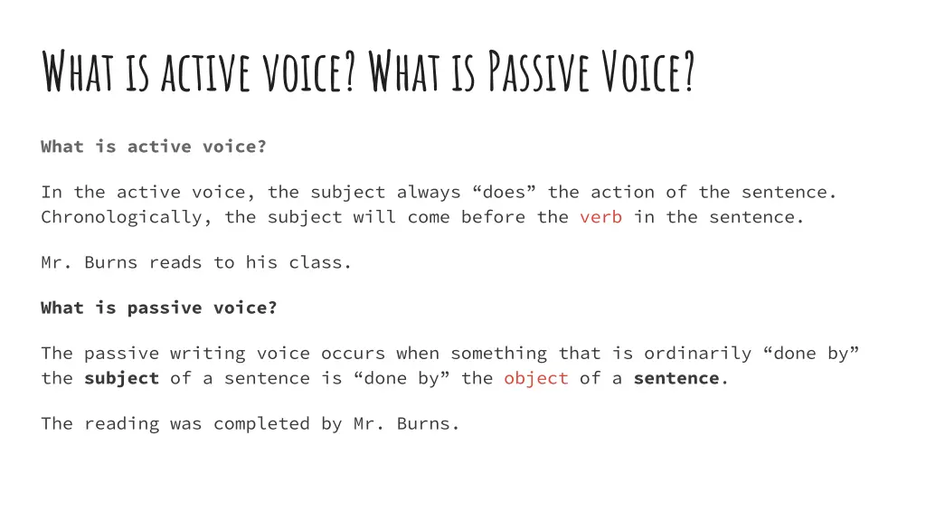 what is active voice what is passive voice 1