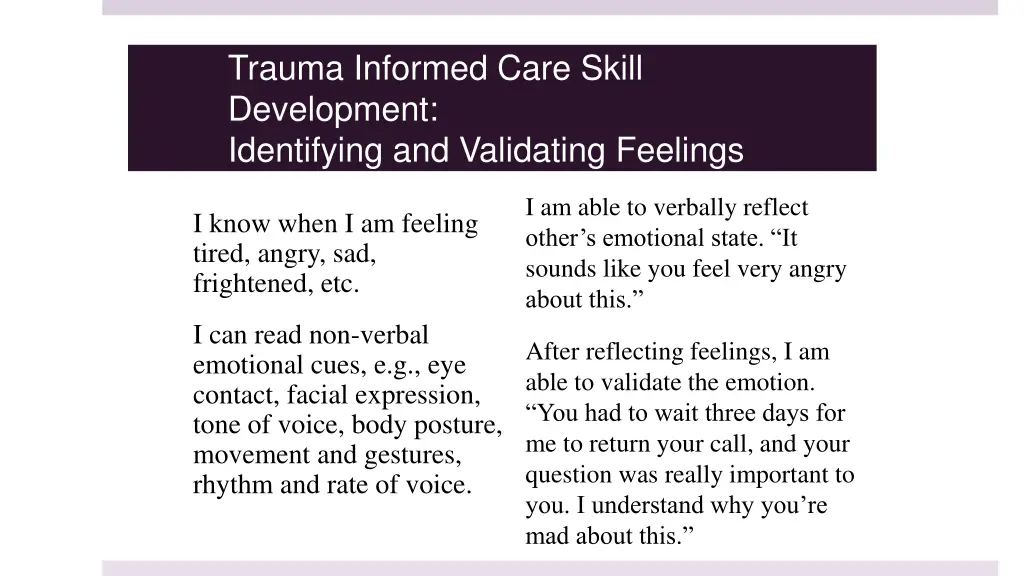 trauma informed care skill development 1