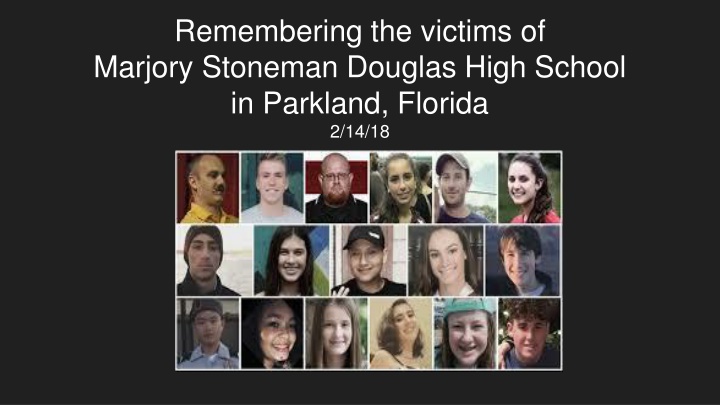 remembering the victims of marjory stoneman