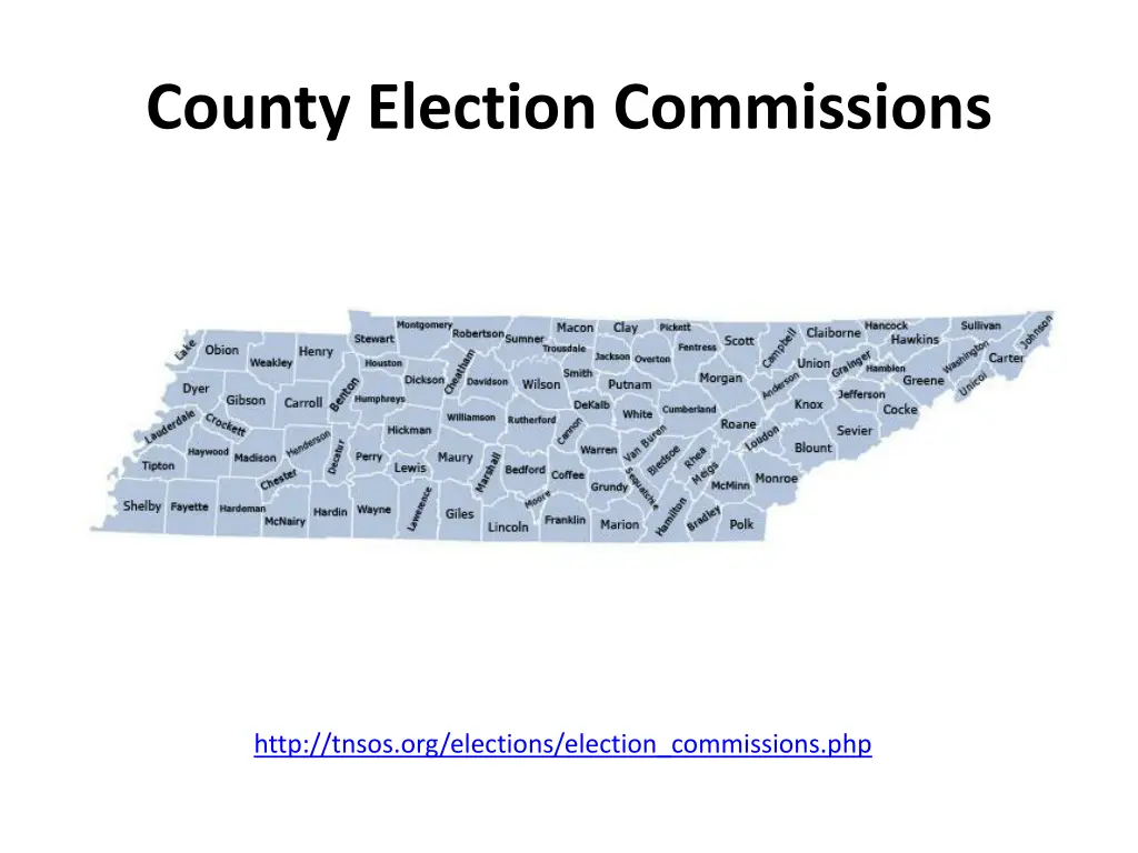 county election commissions