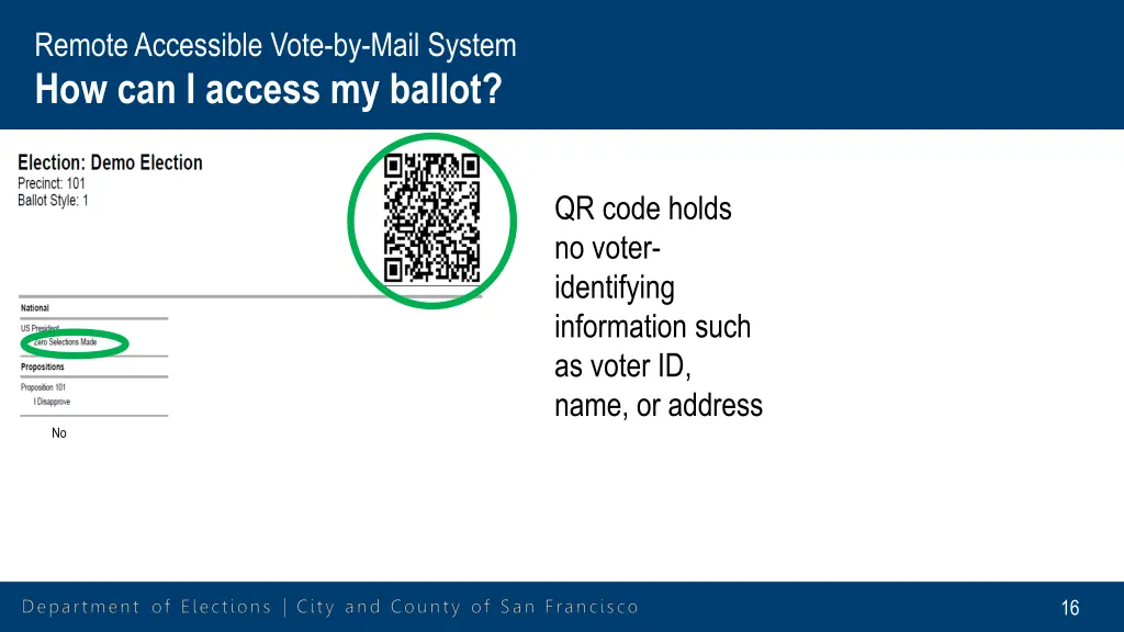 remote accessible vote by mail system 11