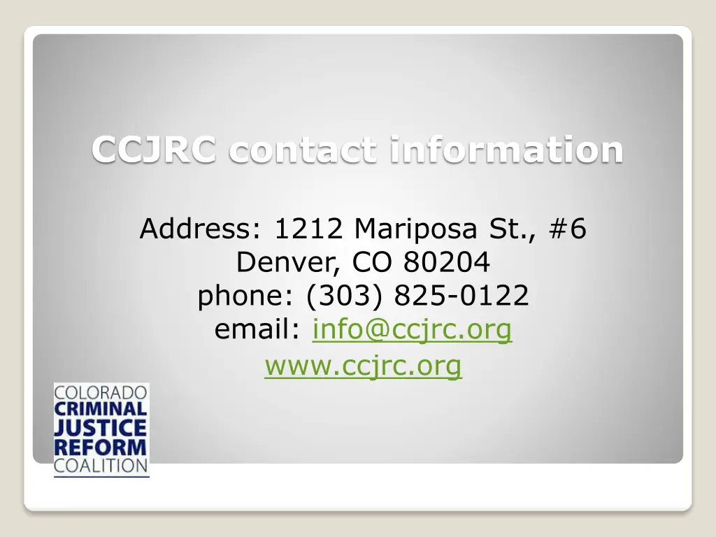 ccjrc contact information