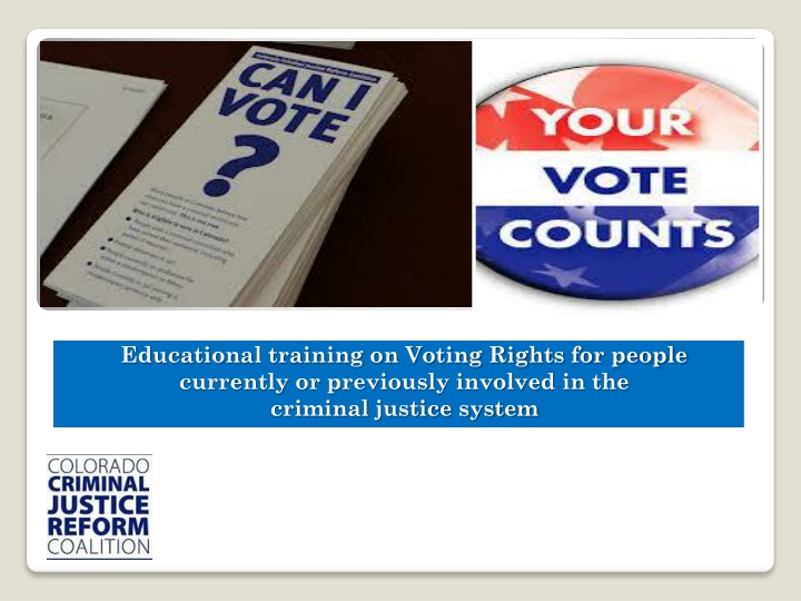 educational training on voting rights for people