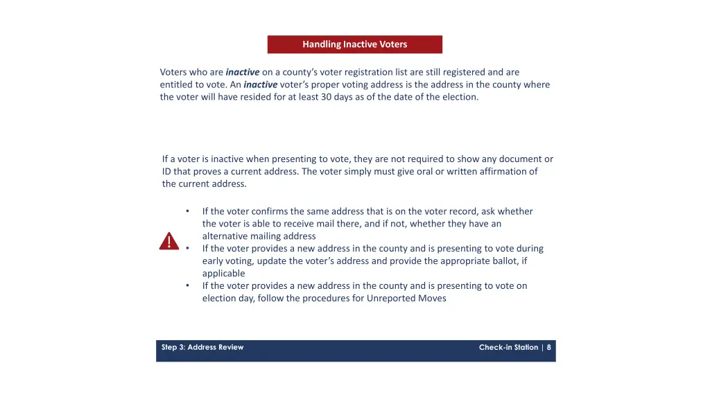 handling inactive voters