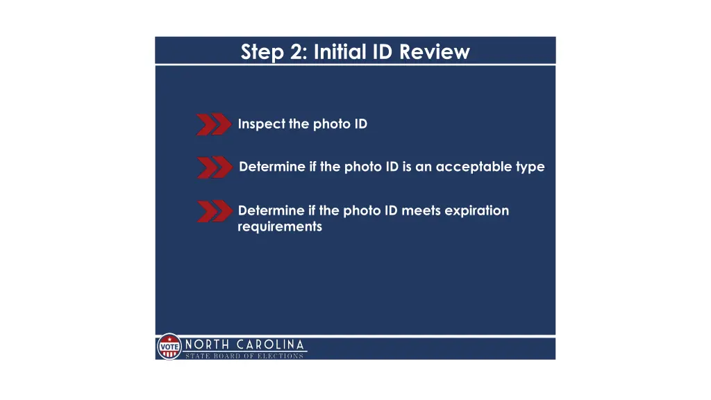 step 2 initial id review