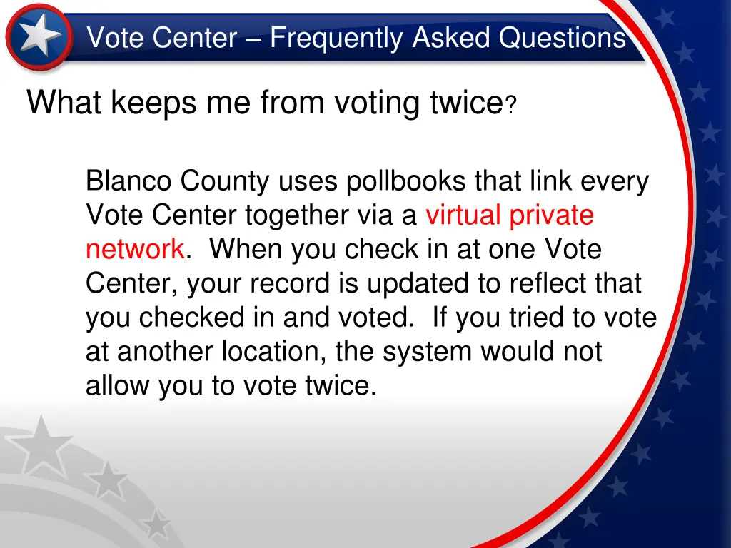 vote center frequently asked questions