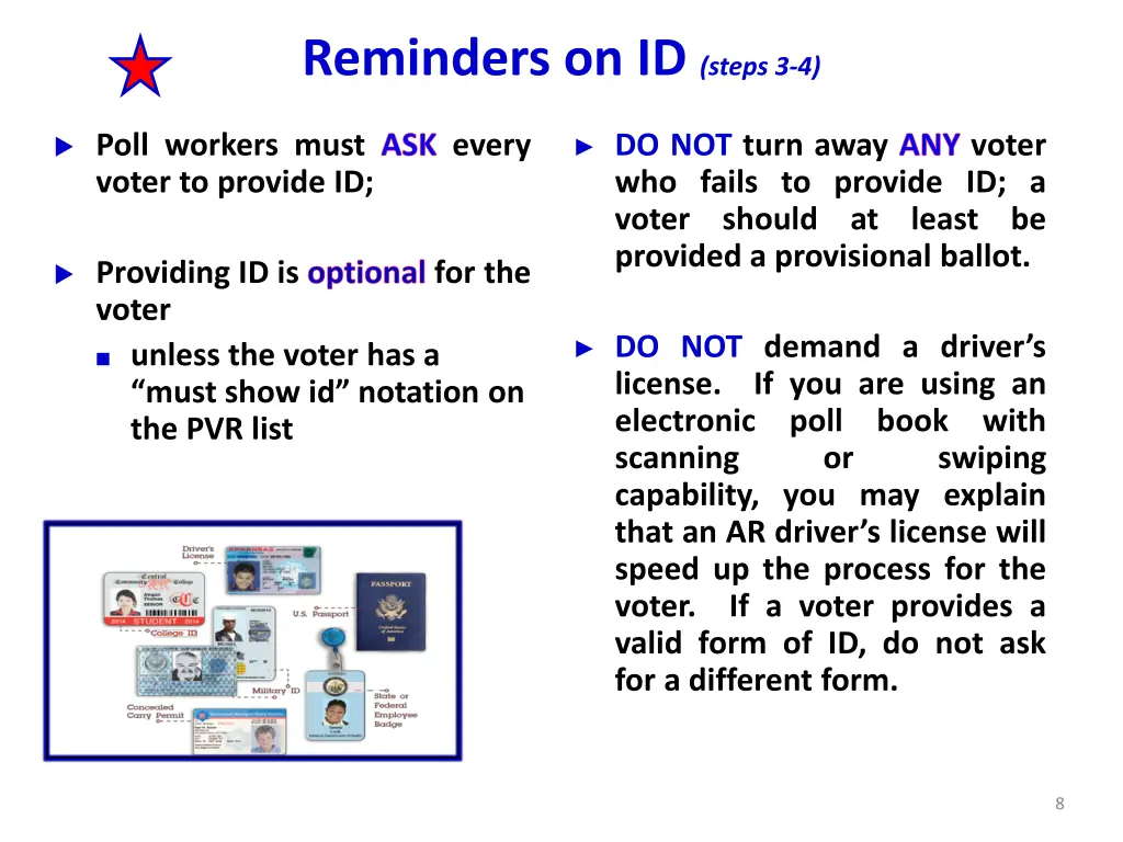 reminders on id steps 3 4