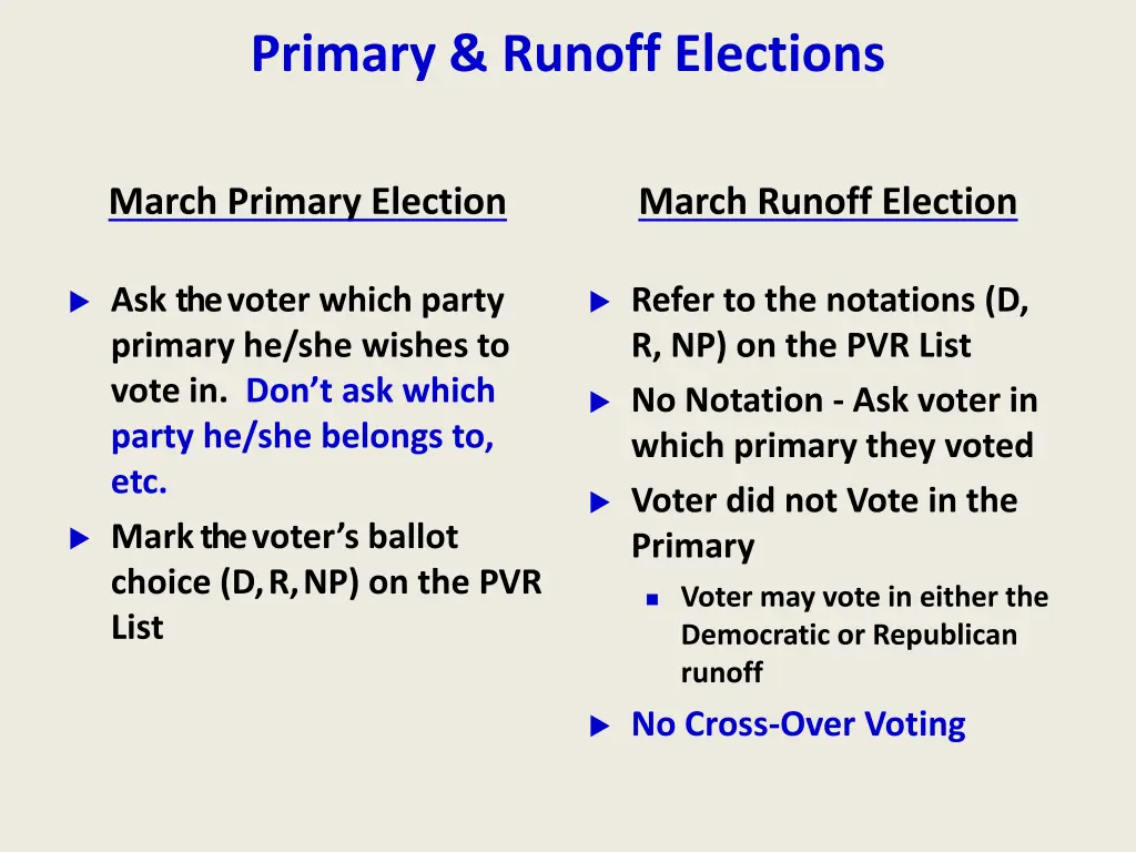 primary runoff elections