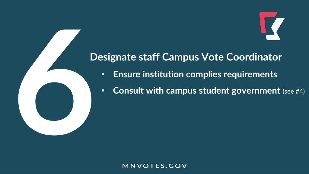 designate staff campus vote coordinator