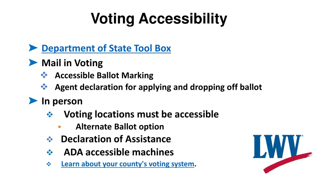 voting accessibility