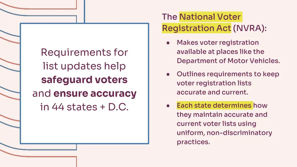 the national voter registration act nvra