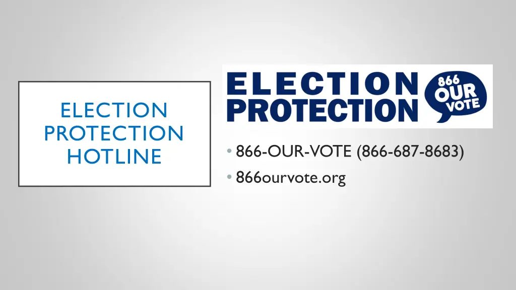 election protection hotline