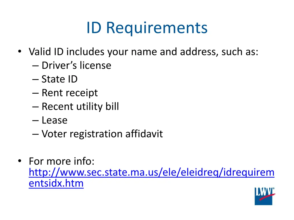 id requirements