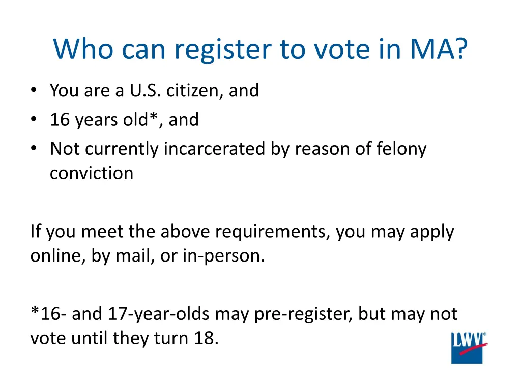 who can register to vote in ma