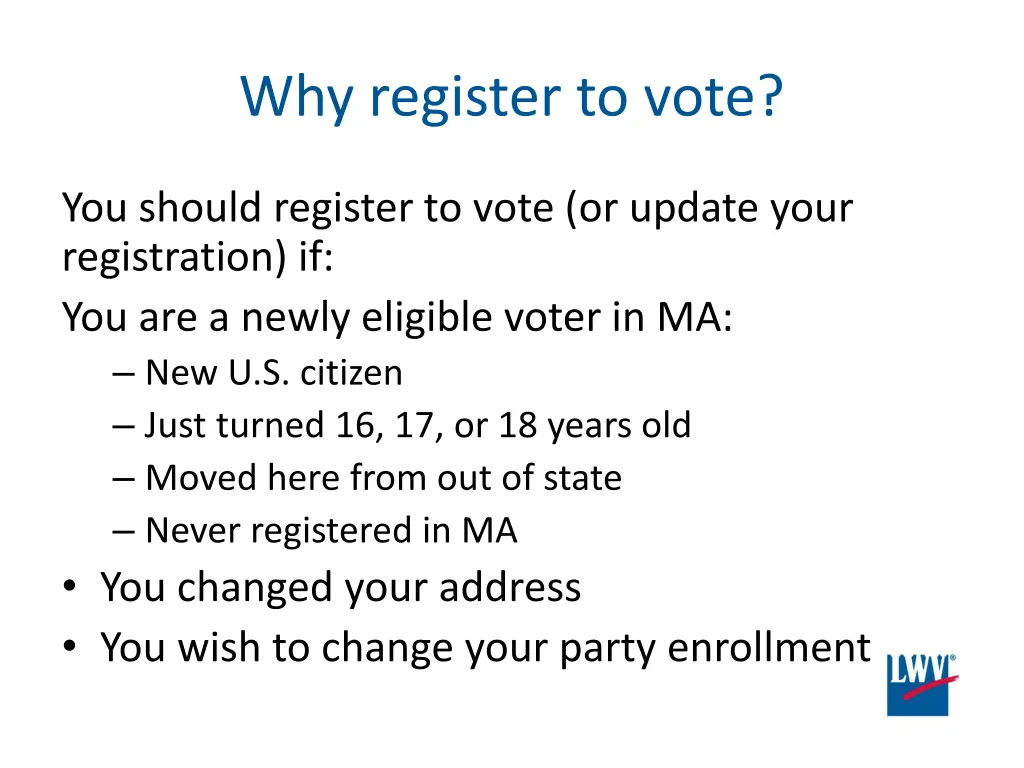 why register to vote