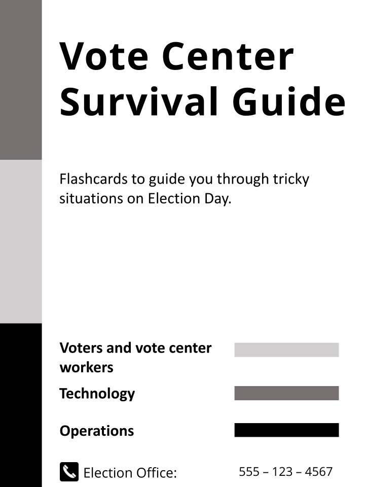 vote center survival guide