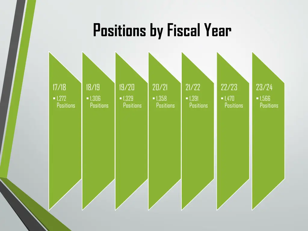 positions by fiscal year