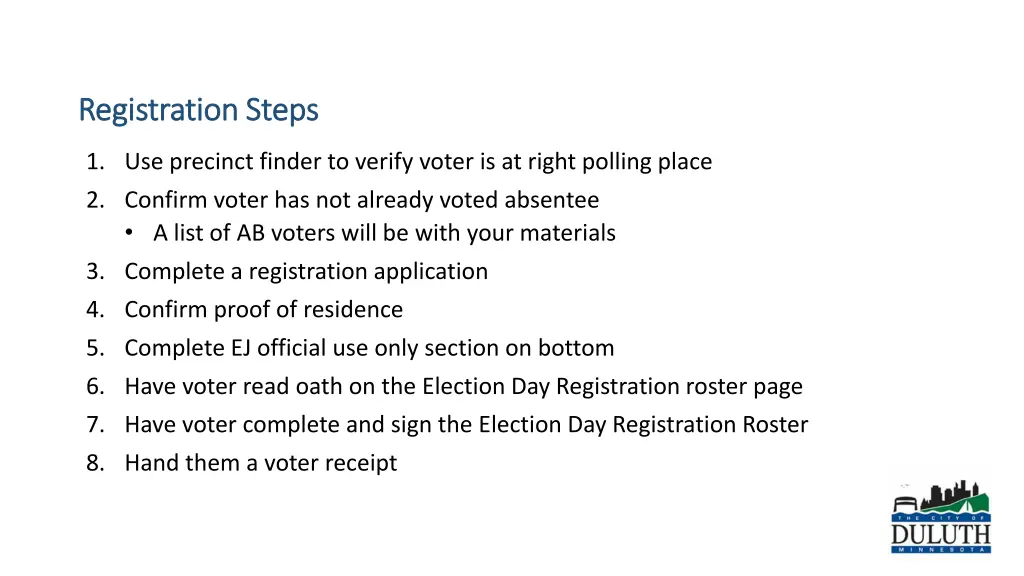 registration steps registration steps