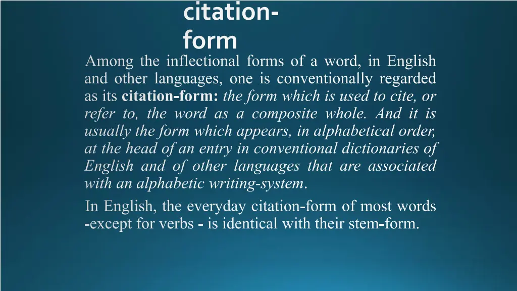 citation form