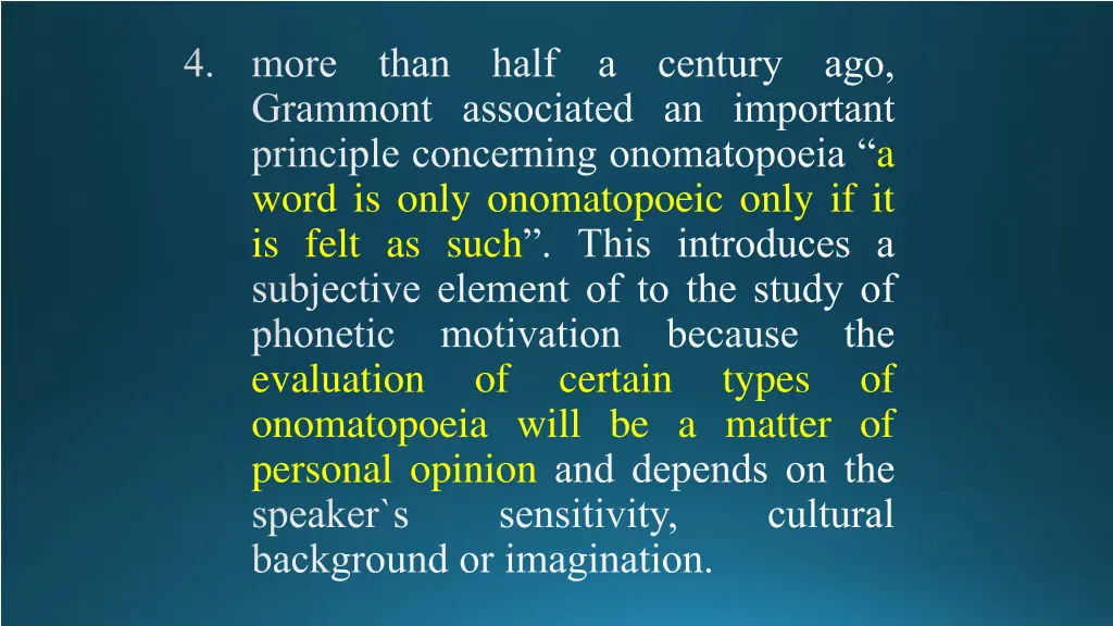 more grammont associated an important principle