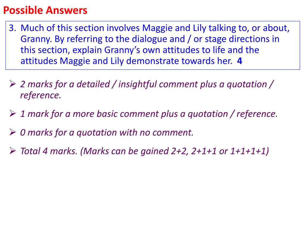 possible answers 14