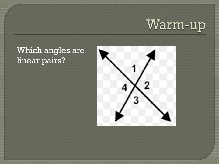 which angles are linear pairs